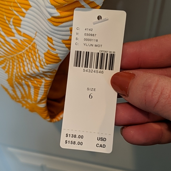 Yellow tropical one piece - Picture 2 of 7